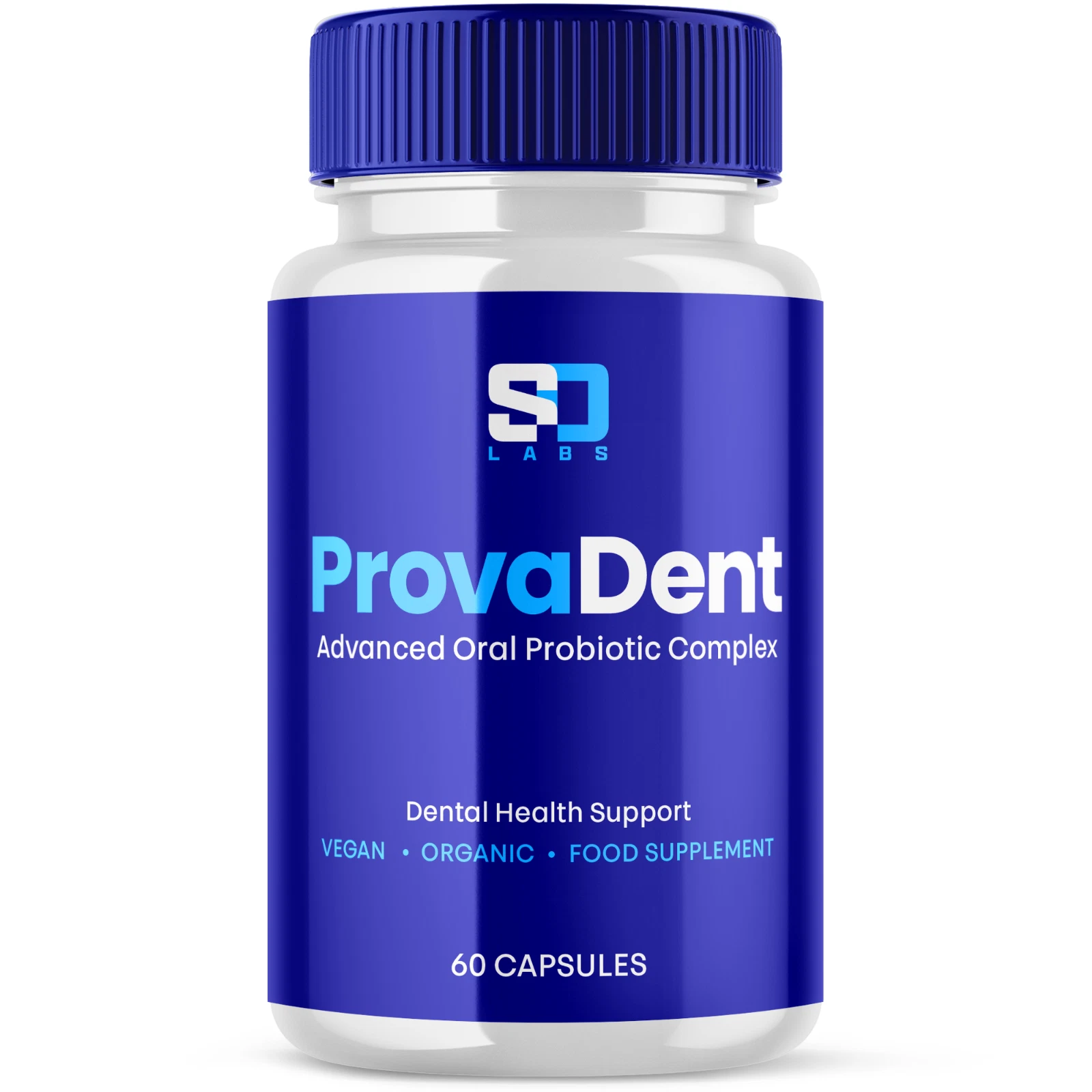 Provadent bottle and capsules showcasing oral probiotic formula